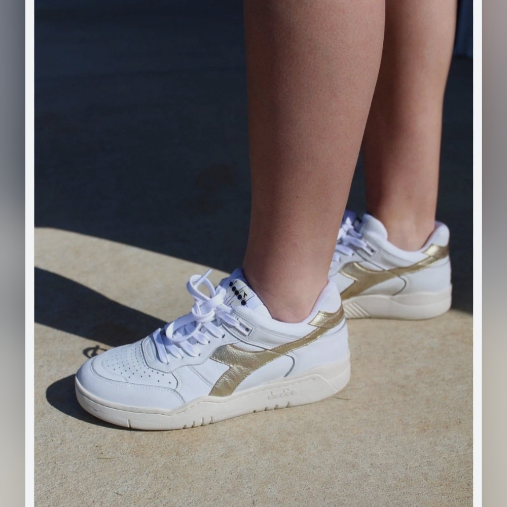 Size 7.5 - DIADORA Heritage B.560 White Leather Sneakers $280
